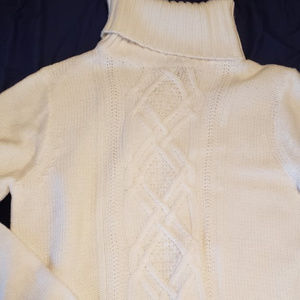 J.Crew Cambridge Ivory Turtleneck Sweater Sz XL